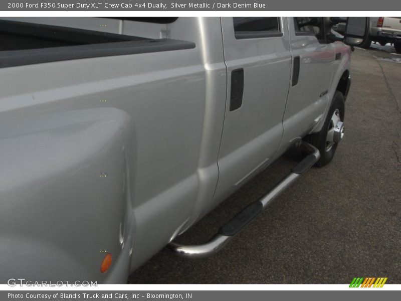 Silver Metallic / Dark Denim Blue 2000 Ford F350 Super Duty XLT Crew Cab 4x4 Dually
