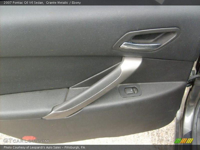 Granite Metallic / Ebony 2007 Pontiac G6 V6 Sedan