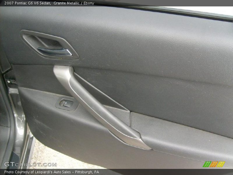 Granite Metallic / Ebony 2007 Pontiac G6 V6 Sedan