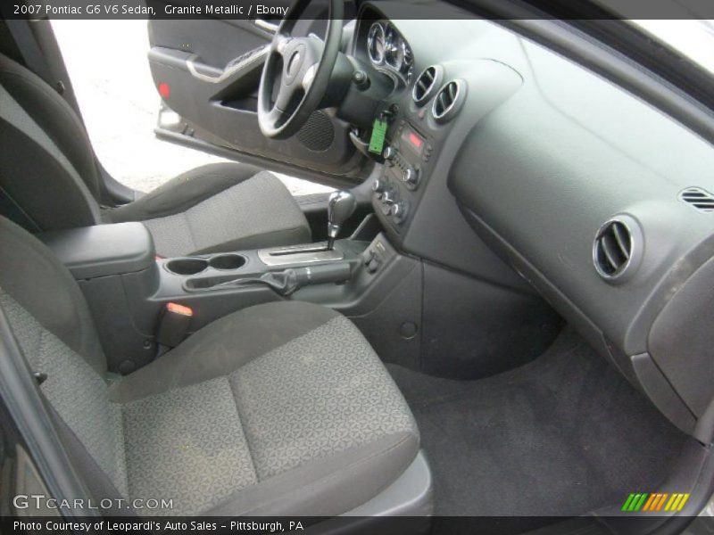 Granite Metallic / Ebony 2007 Pontiac G6 V6 Sedan