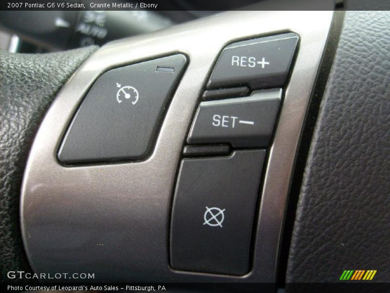 Granite Metallic / Ebony 2007 Pontiac G6 V6 Sedan