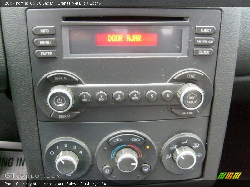 Granite Metallic / Ebony 2007 Pontiac G6 V6 Sedan