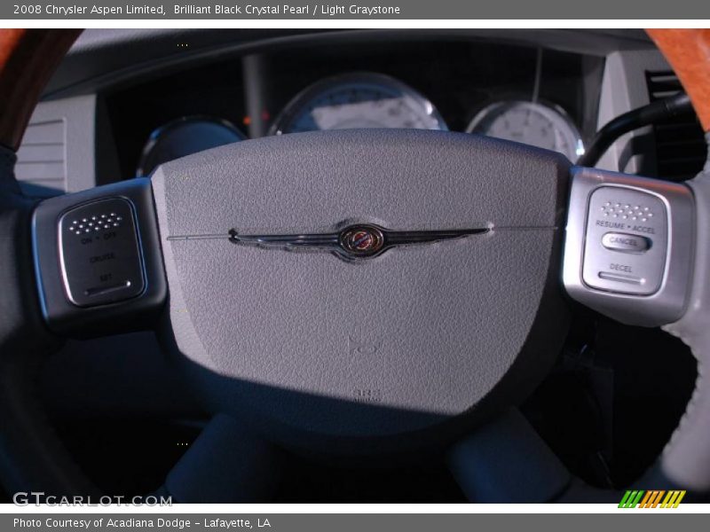 Brilliant Black Crystal Pearl / Light Graystone 2008 Chrysler Aspen Limited
