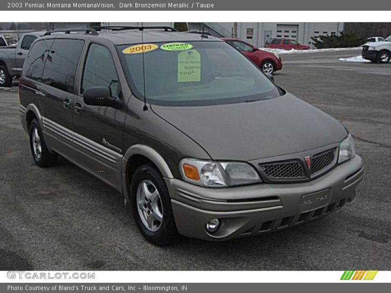 Dark Bronzemist Metallic / Taupe 2003 Pontiac Montana MontanaVision