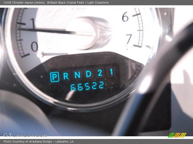 Brilliant Black Crystal Pearl / Light Graystone 2008 Chrysler Aspen Limited