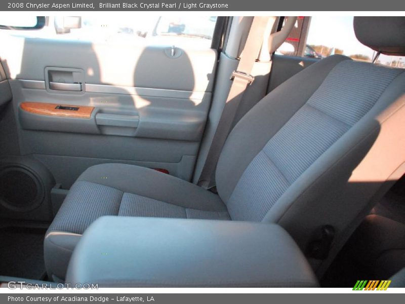 Brilliant Black Crystal Pearl / Light Graystone 2008 Chrysler Aspen Limited