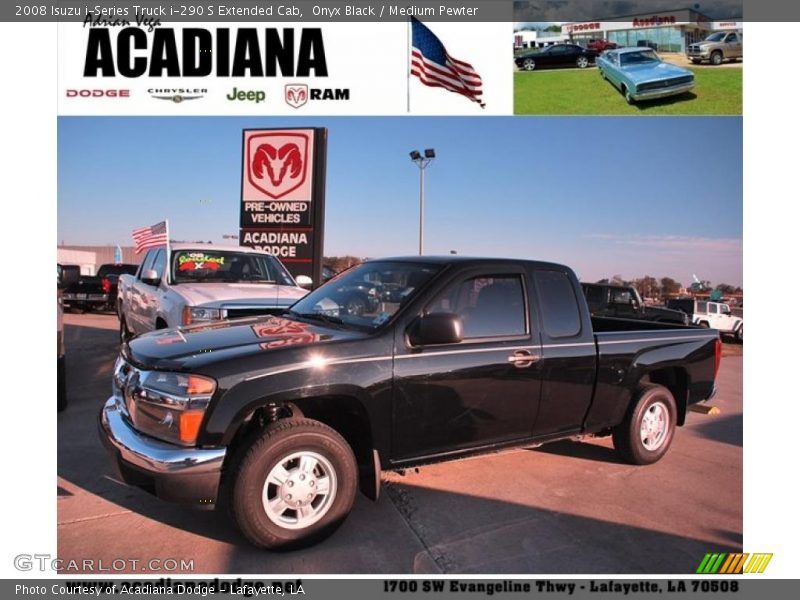 Onyx Black / Medium Pewter 2008 Isuzu i-Series Truck i-290 S Extended Cab