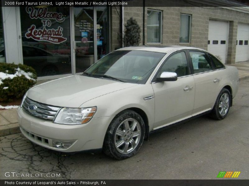 Light Sage Metallic / Medium Light Stone 2008 Ford Taurus Limited