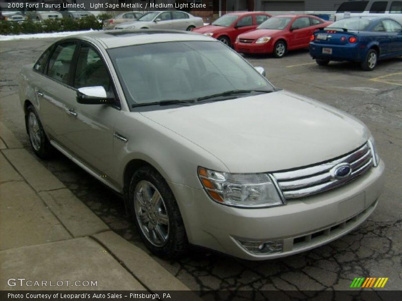 Light Sage Metallic / Medium Light Stone 2008 Ford Taurus Limited