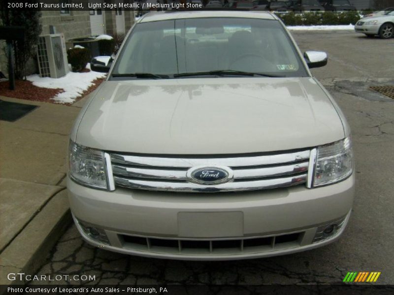 Light Sage Metallic / Medium Light Stone 2008 Ford Taurus Limited