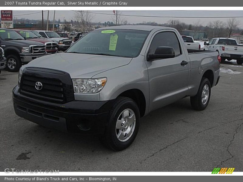 Silver Sky Metallic / Graphite Gray 2007 Toyota Tundra Regular Cab