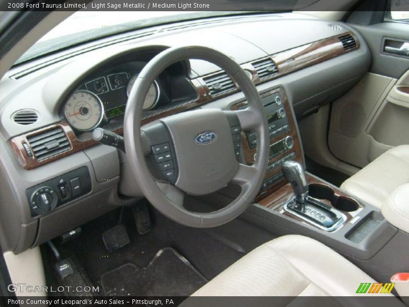 Light Sage Metallic / Medium Light Stone 2008 Ford Taurus Limited