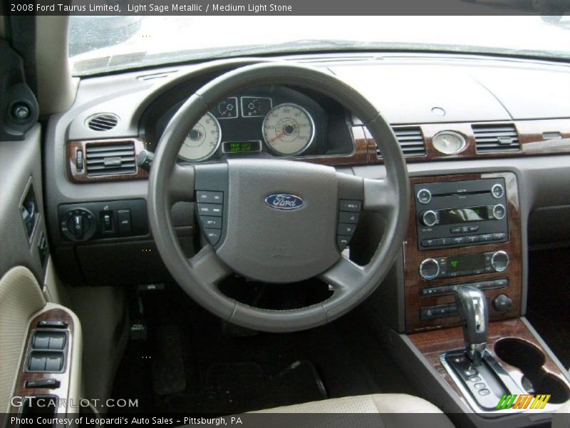 Light Sage Metallic / Medium Light Stone 2008 Ford Taurus Limited