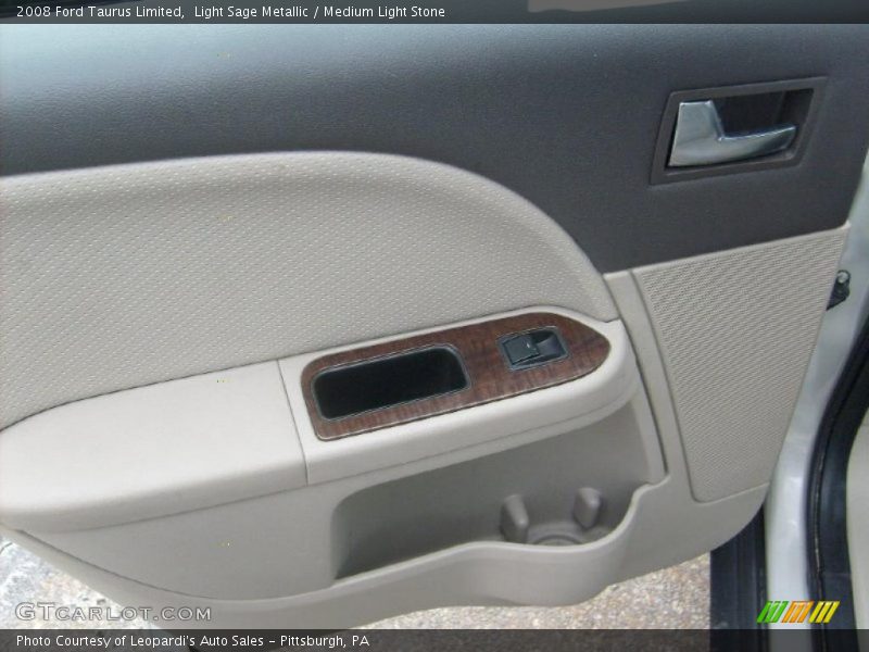 Light Sage Metallic / Medium Light Stone 2008 Ford Taurus Limited