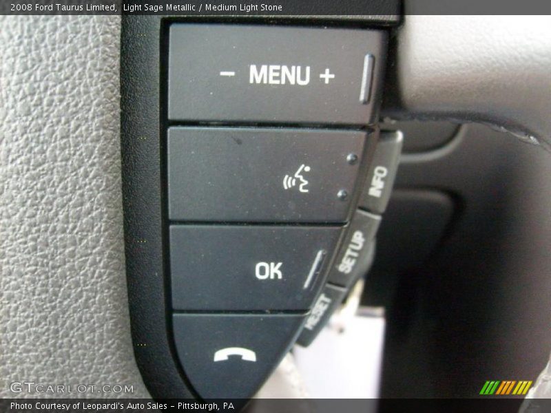 Light Sage Metallic / Medium Light Stone 2008 Ford Taurus Limited