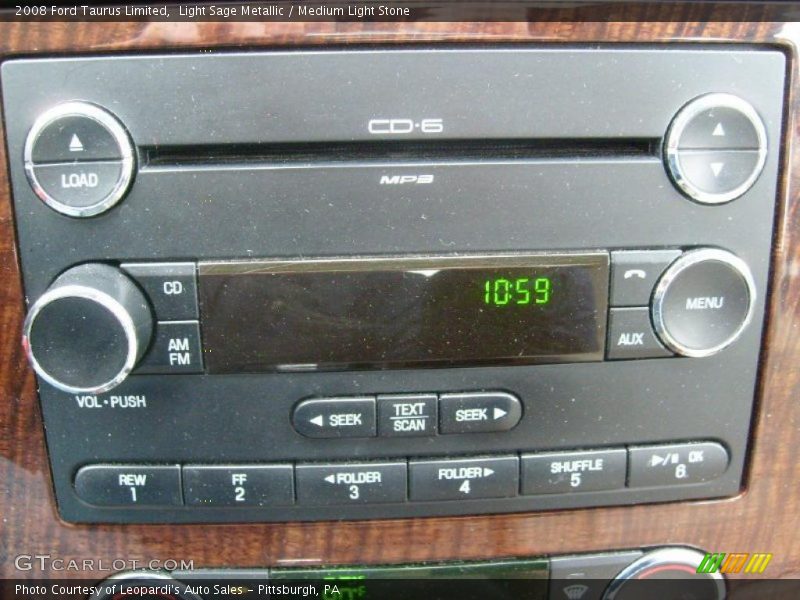 Light Sage Metallic / Medium Light Stone 2008 Ford Taurus Limited