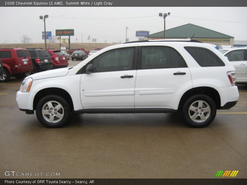 Summit White / Light Gray 2008 Chevrolet Equinox LS AWD