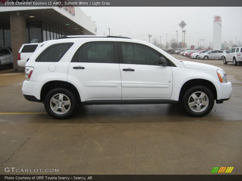Summit White / Light Gray 2008 Chevrolet Equinox LS AWD