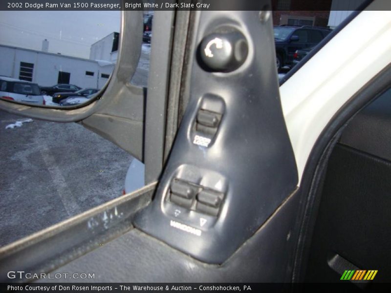 Bright White / Dark Slate Gray 2002 Dodge Ram Van 1500 Passenger