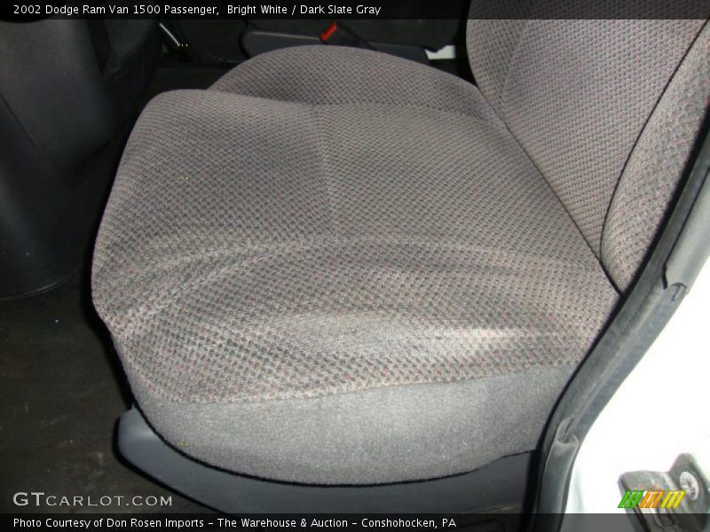 Bright White / Dark Slate Gray 2002 Dodge Ram Van 1500 Passenger