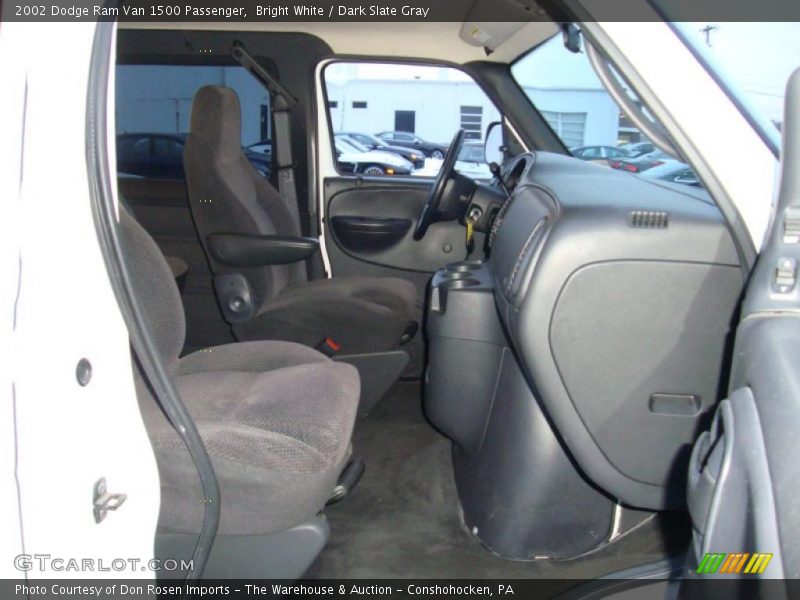 Bright White / Dark Slate Gray 2002 Dodge Ram Van 1500 Passenger