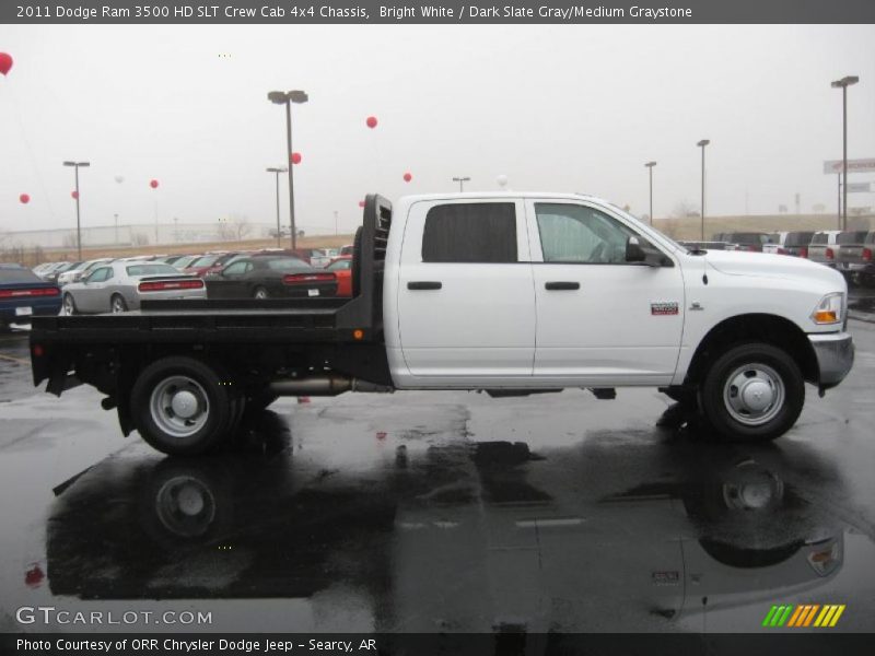 Bright White / Dark Slate Gray/Medium Graystone 2011 Dodge Ram 3500 HD SLT Crew Cab 4x4 Chassis