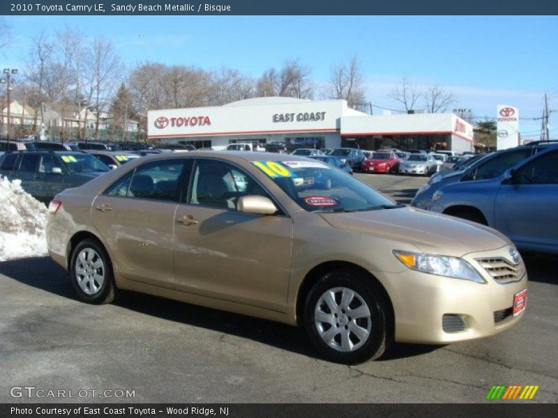 Sandy Beach Metallic / Bisque 2010 Toyota Camry LE