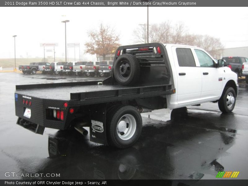 Bright White / Dark Slate Gray/Medium Graystone 2011 Dodge Ram 3500 HD SLT Crew Cab 4x4 Chassis