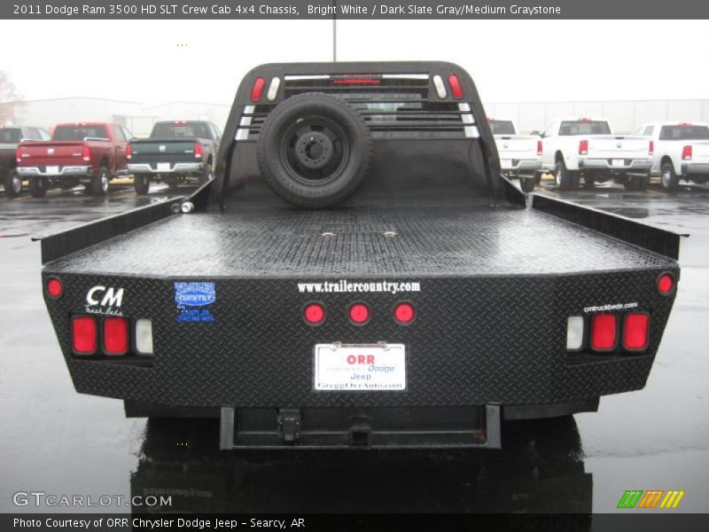 Bright White / Dark Slate Gray/Medium Graystone 2011 Dodge Ram 3500 HD SLT Crew Cab 4x4 Chassis