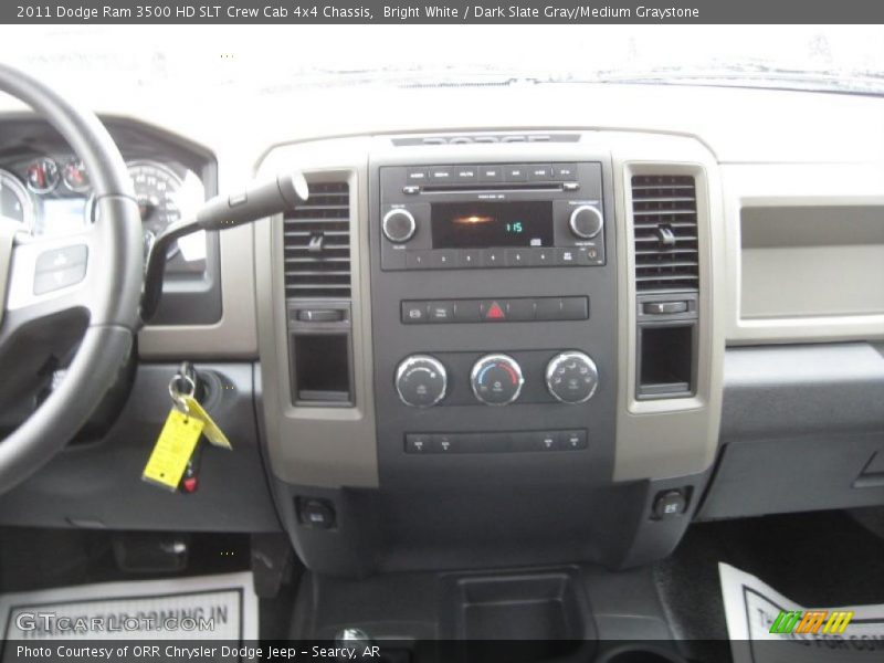 Bright White / Dark Slate Gray/Medium Graystone 2011 Dodge Ram 3500 HD SLT Crew Cab 4x4 Chassis