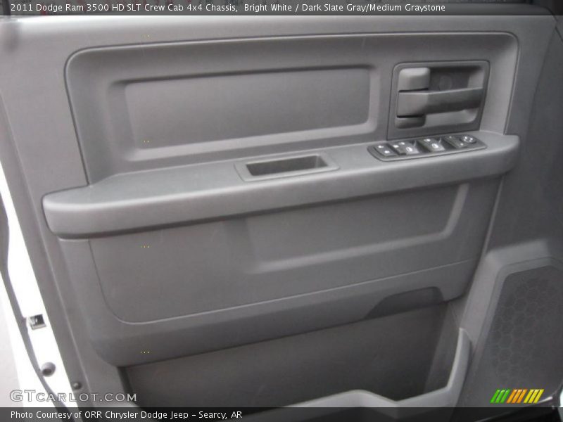 Bright White / Dark Slate Gray/Medium Graystone 2011 Dodge Ram 3500 HD SLT Crew Cab 4x4 Chassis