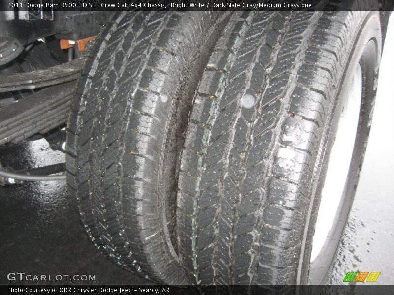 Bright White / Dark Slate Gray/Medium Graystone 2011 Dodge Ram 3500 HD SLT Crew Cab 4x4 Chassis