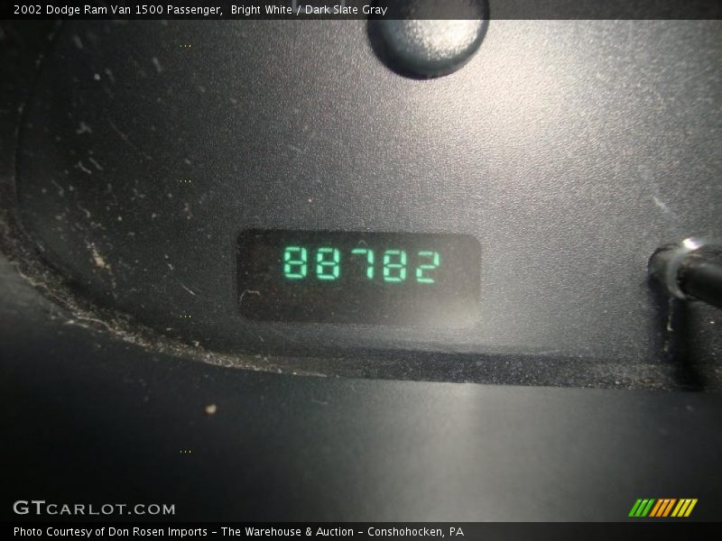 Bright White / Dark Slate Gray 2002 Dodge Ram Van 1500 Passenger