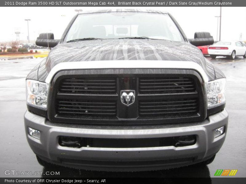 Brilliant Black Crystal Pearl / Dark Slate Gray/Medium Graystone 2011 Dodge Ram 3500 HD SLT Outdoorsman Mega Cab 4x4