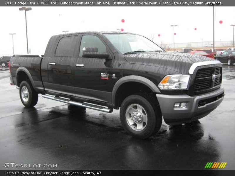 Front 3/4 View of 2011 Ram 3500 HD SLT Outdoorsman Mega Cab 4x4