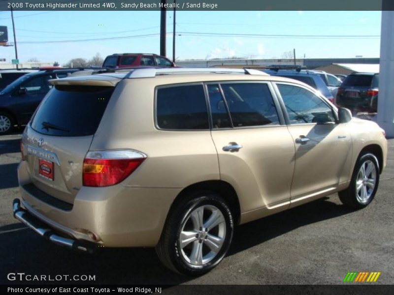 Sandy Beach Metallic / Sand Beige 2008 Toyota Highlander Limited 4WD