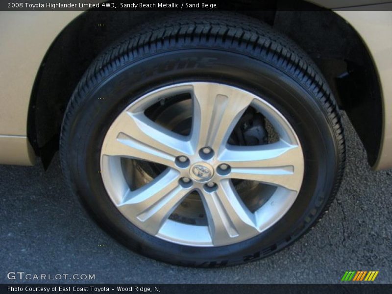 Sandy Beach Metallic / Sand Beige 2008 Toyota Highlander Limited 4WD