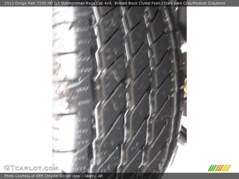 Brilliant Black Crystal Pearl / Dark Slate Gray/Medium Graystone 2011 Dodge Ram 3500 HD SLT Outdoorsman Mega Cab 4x4
