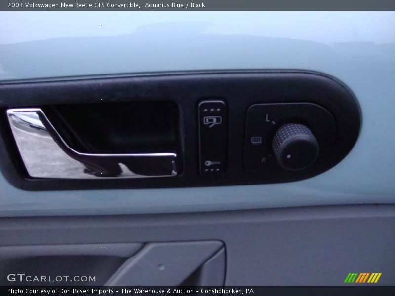 Aquarius Blue / Black 2003 Volkswagen New Beetle GLS Convertible