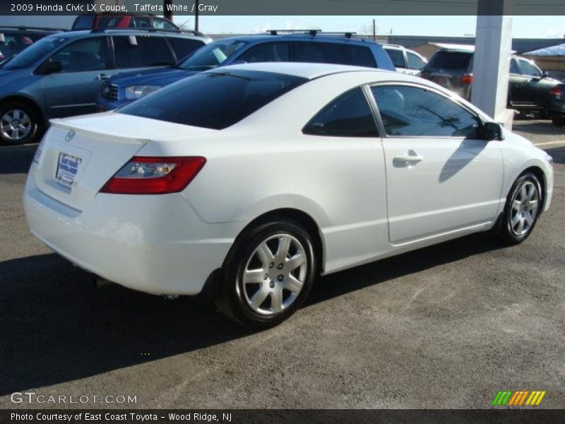 Taffeta White / Gray 2009 Honda Civic LX Coupe