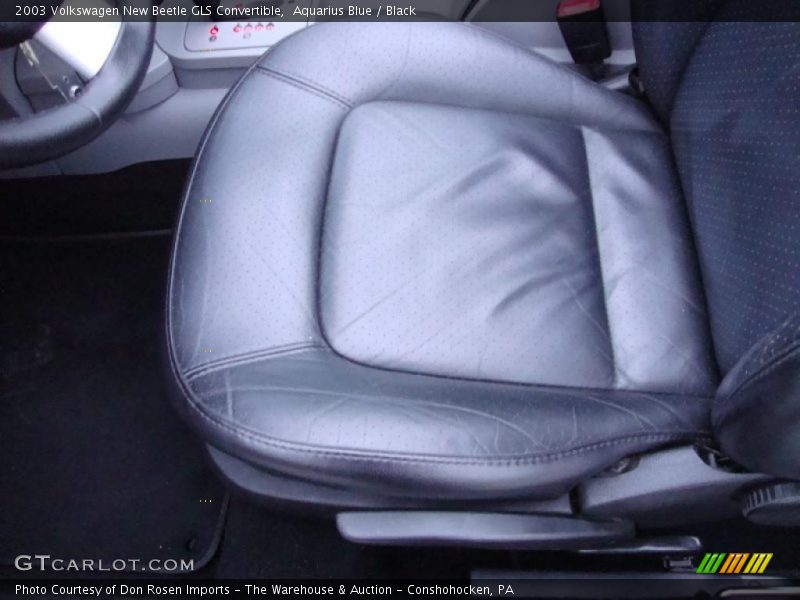 Aquarius Blue / Black 2003 Volkswagen New Beetle GLS Convertible
