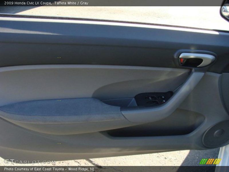 Taffeta White / Gray 2009 Honda Civic LX Coupe