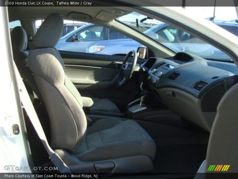 Taffeta White / Gray 2009 Honda Civic LX Coupe
