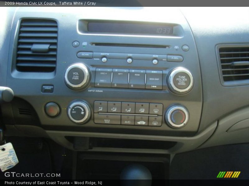 Taffeta White / Gray 2009 Honda Civic LX Coupe