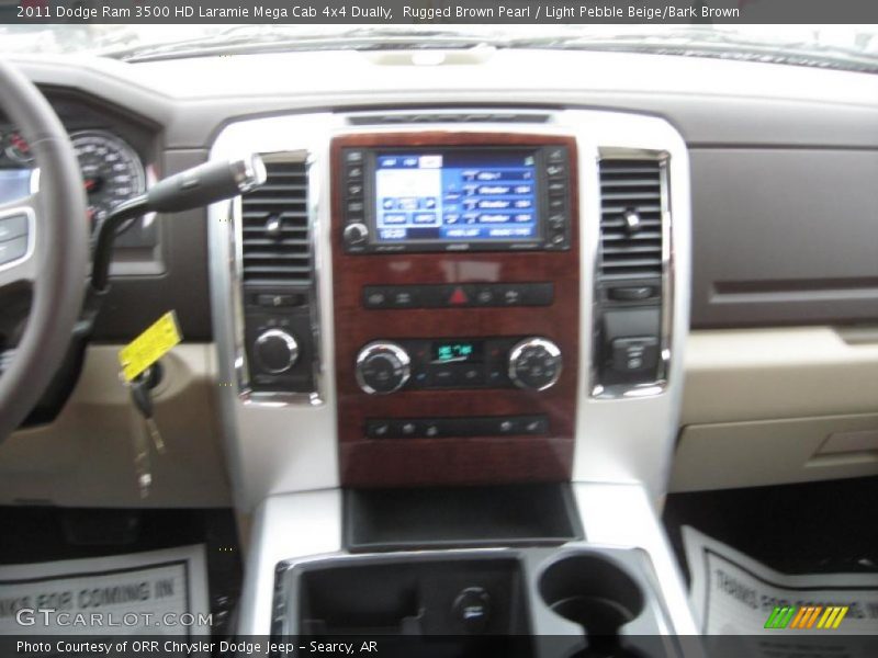 Rugged Brown Pearl / Light Pebble Beige/Bark Brown 2011 Dodge Ram 3500 HD Laramie Mega Cab 4x4 Dually