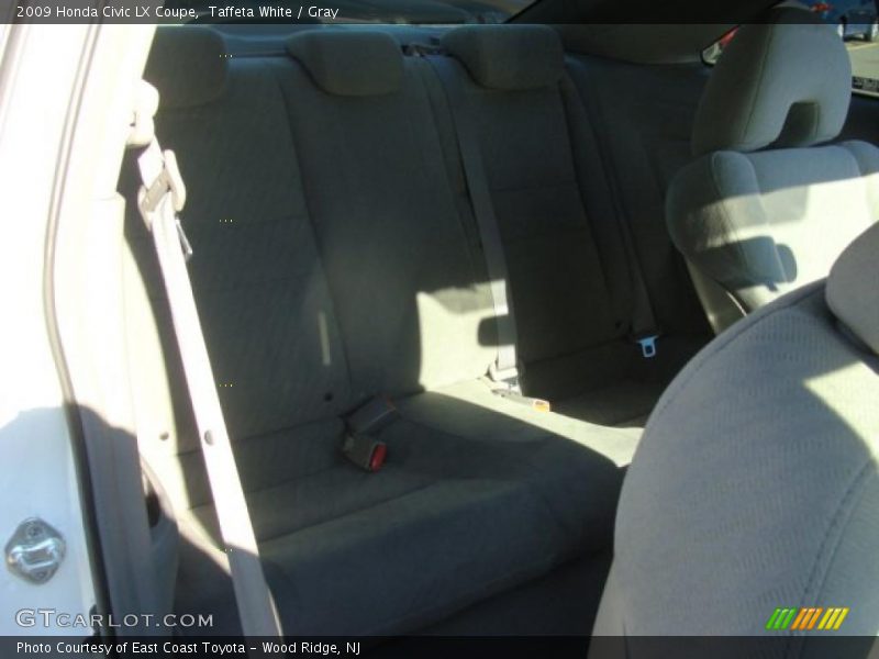 Taffeta White / Gray 2009 Honda Civic LX Coupe
