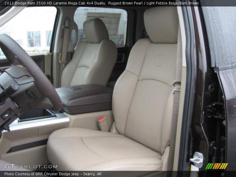 Rugged Brown Pearl / Light Pebble Beige/Bark Brown 2011 Dodge Ram 3500 HD Laramie Mega Cab 4x4 Dually