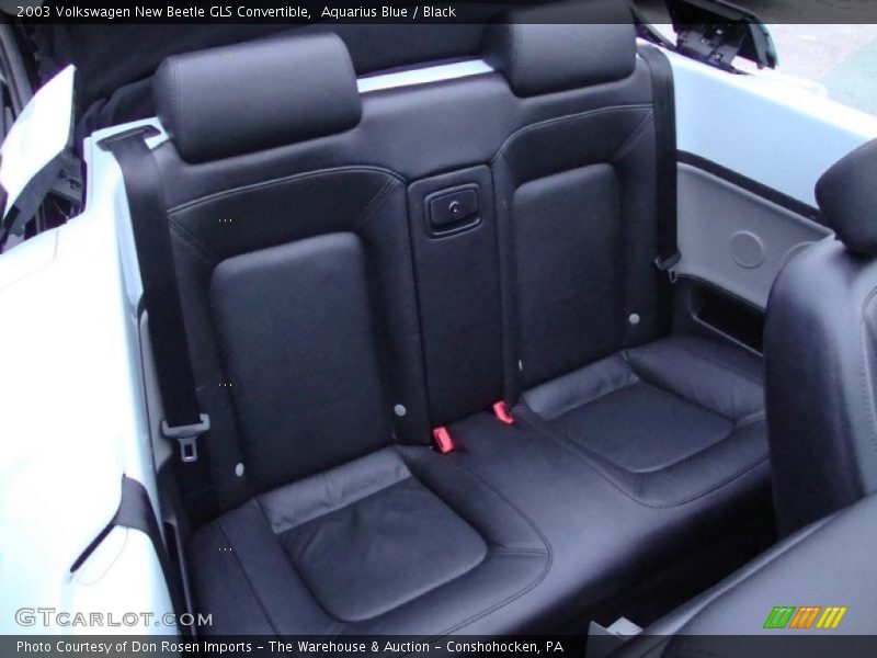 Aquarius Blue / Black 2003 Volkswagen New Beetle GLS Convertible
