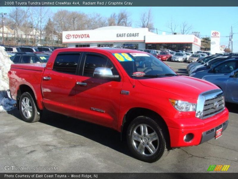 Radiant Red / Graphite Gray 2008 Toyota Tundra Limited CrewMax 4x4