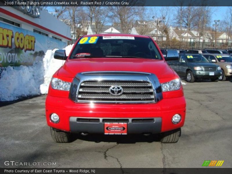 Radiant Red / Graphite Gray 2008 Toyota Tundra Limited CrewMax 4x4
